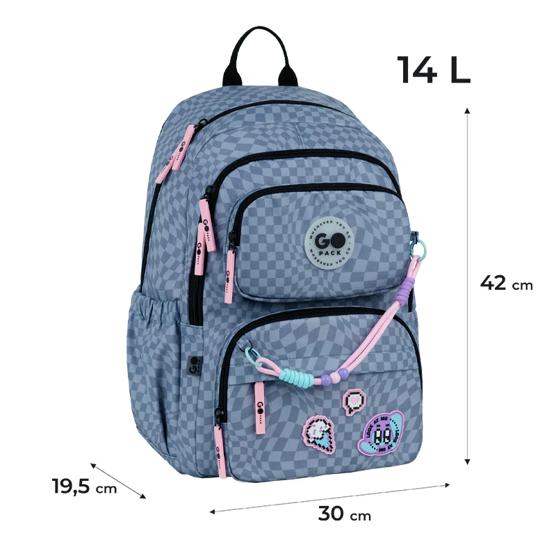 Рюкзак GoPack Education 120M-2 Pixel Mood, GO26-120M-2 1