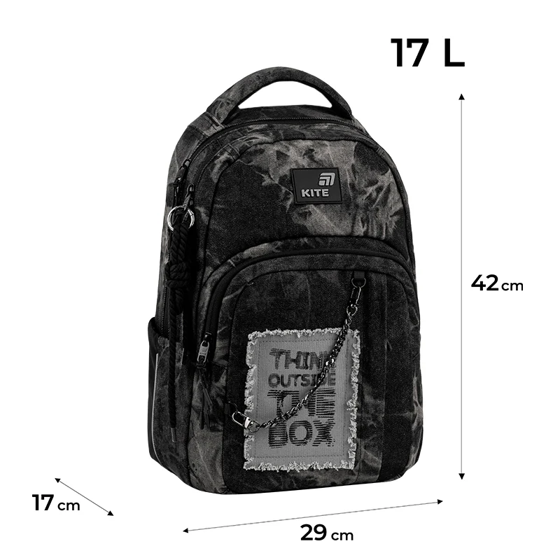 Рюкзак Kite Education teens 2578M Denim Core, K26-2578M-2 2