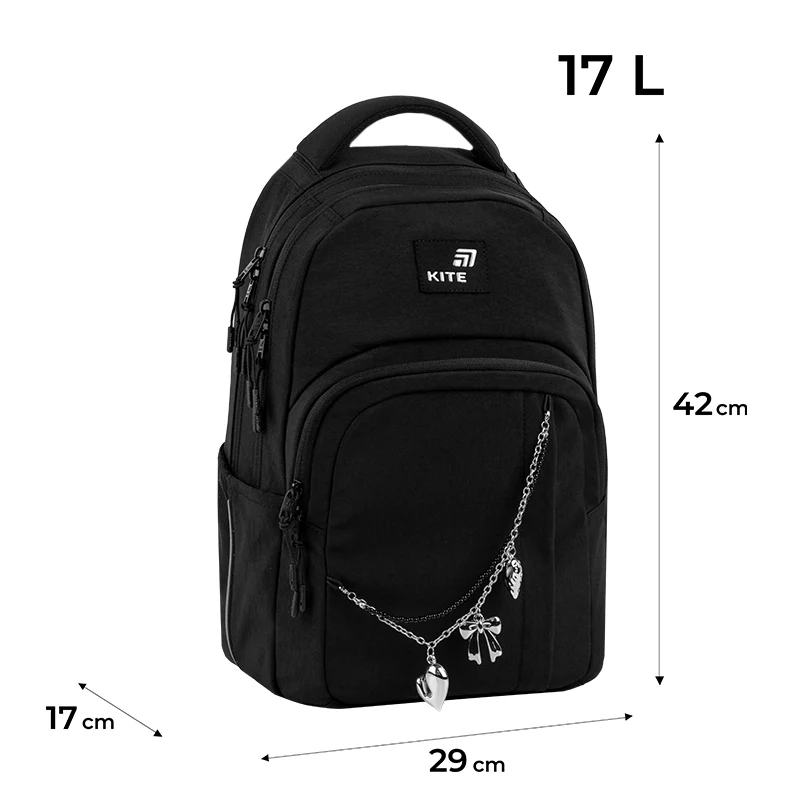 Рюкзак Kite Education teens 2578M Black&Charm, K26-2578M-1 2