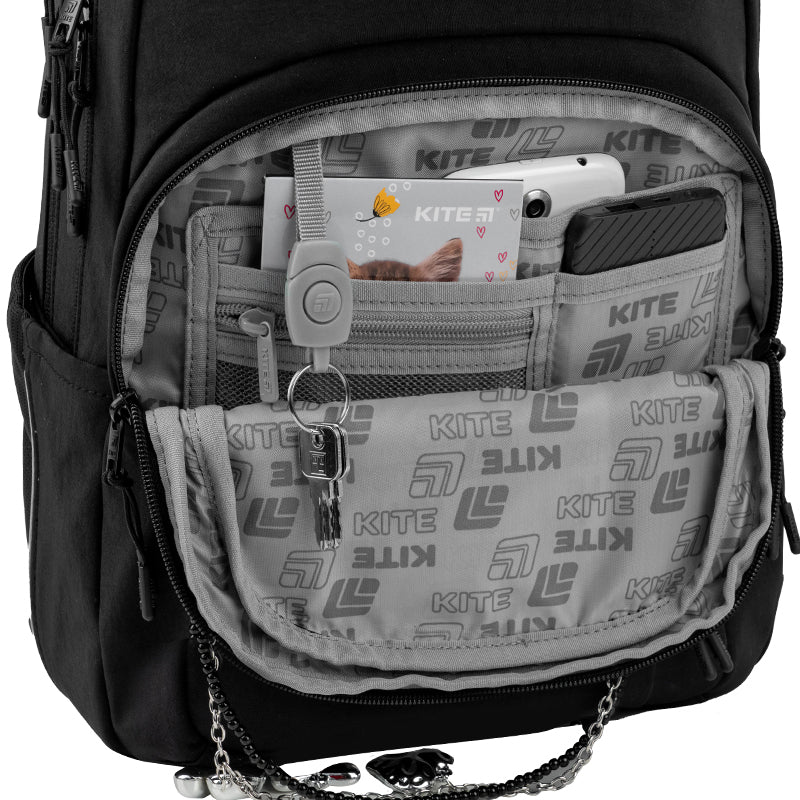 Рюкзак Kite Education teens 2578M Black&Charm, K26-2578M-1 10