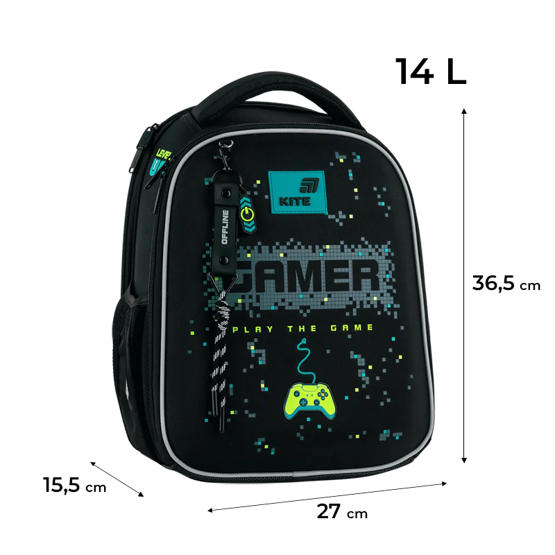 Рюкзак Kite Education каркасний 555 Play the Game, K26-555S-9 2