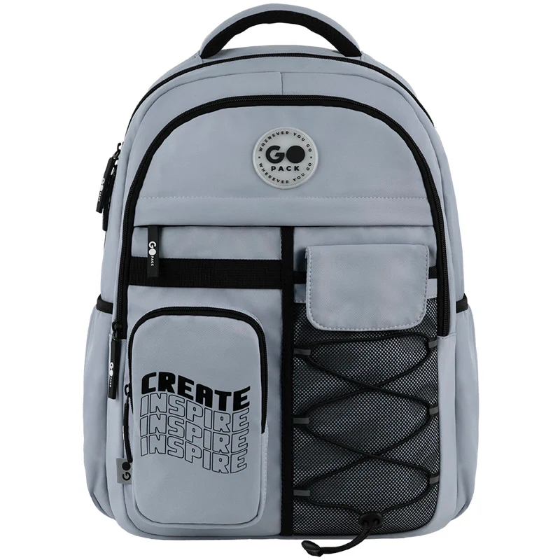 Рюкзак GoPack Education Teens 184 сірий, GO26-184L-2 2