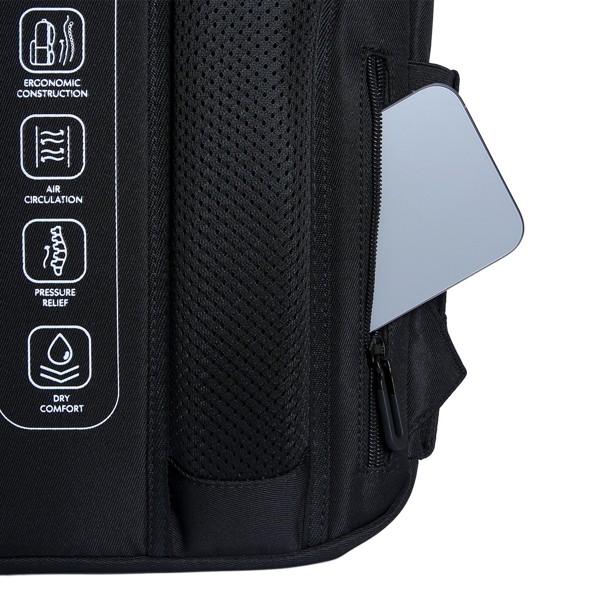 Рюкзак школьный Yes TS-43L "Just Black", 550480 5
