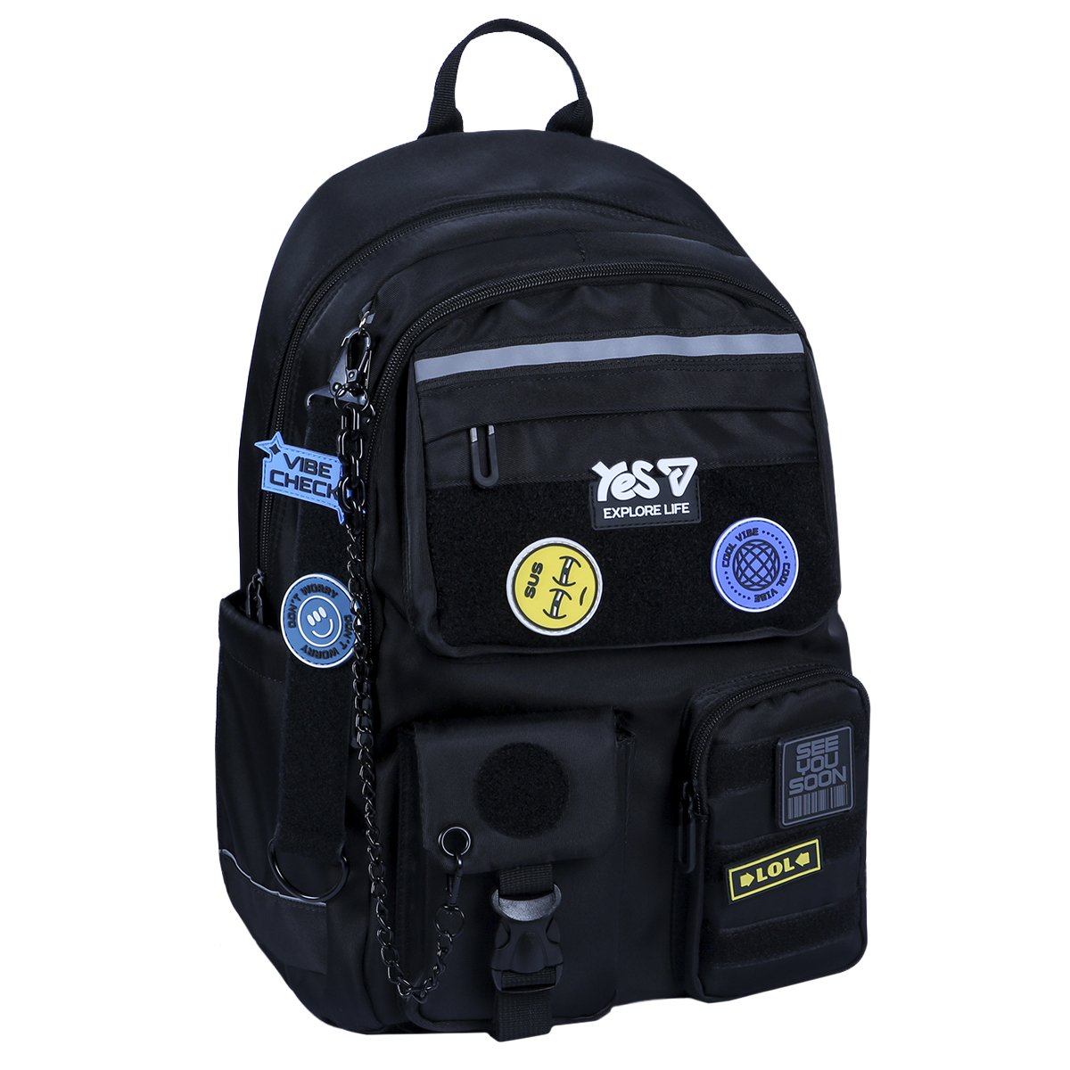 Рюкзак школьный Yes TS-43L "Vibe", 550344
