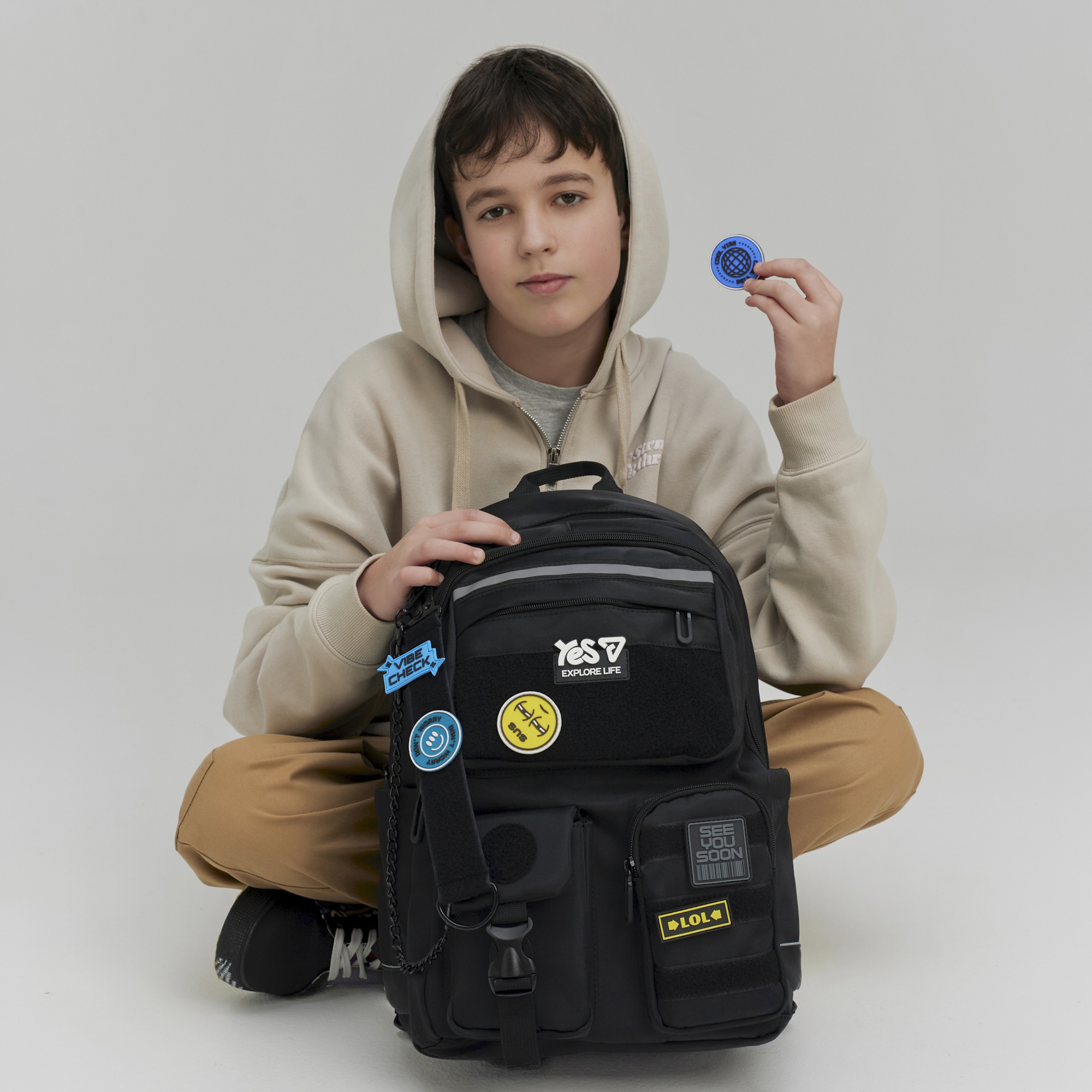Рюкзак школьный Yes TS-43L "Vibe", 550344 14