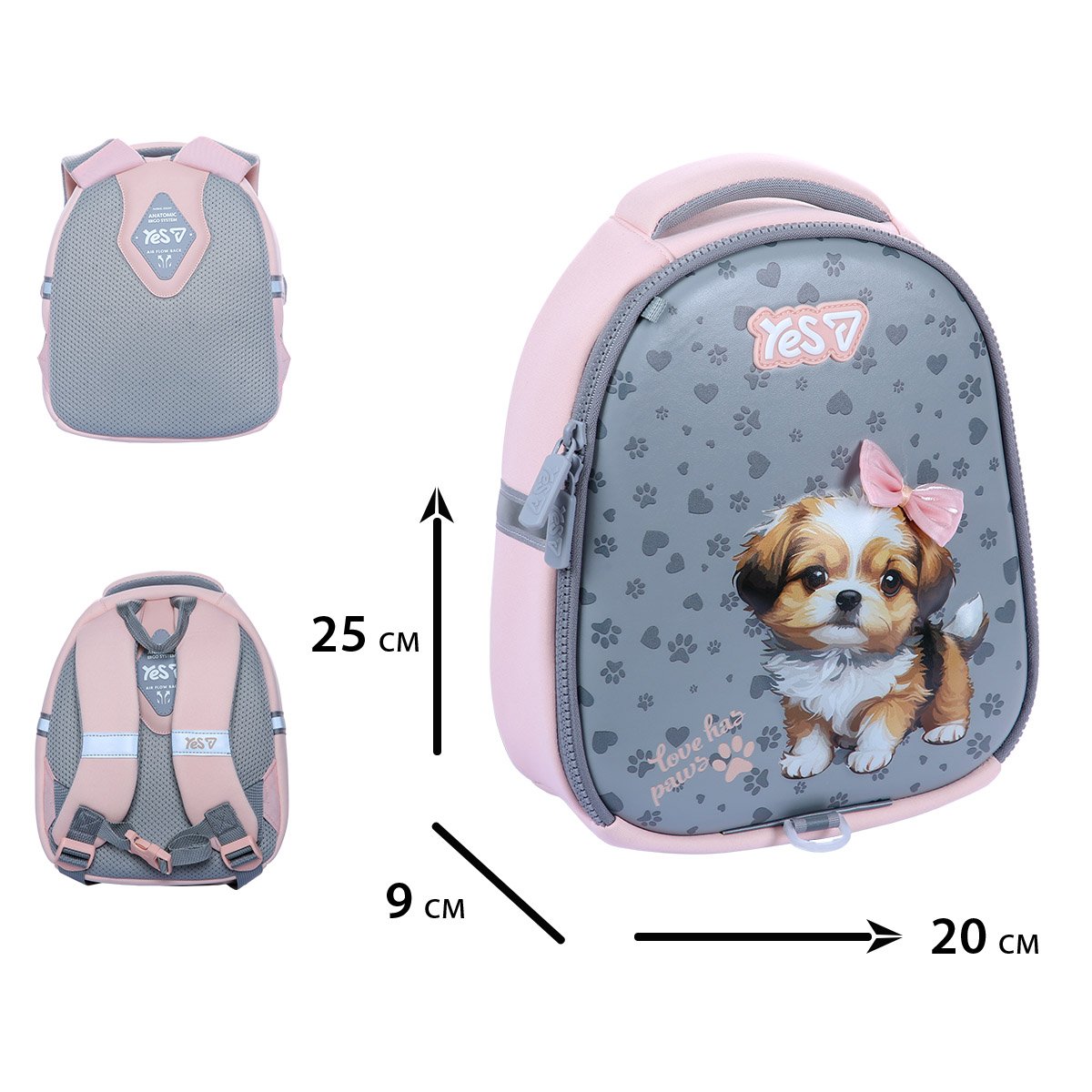 Рюкзак дитячий Yes K-33XXS "Love has Paws", 550432 2