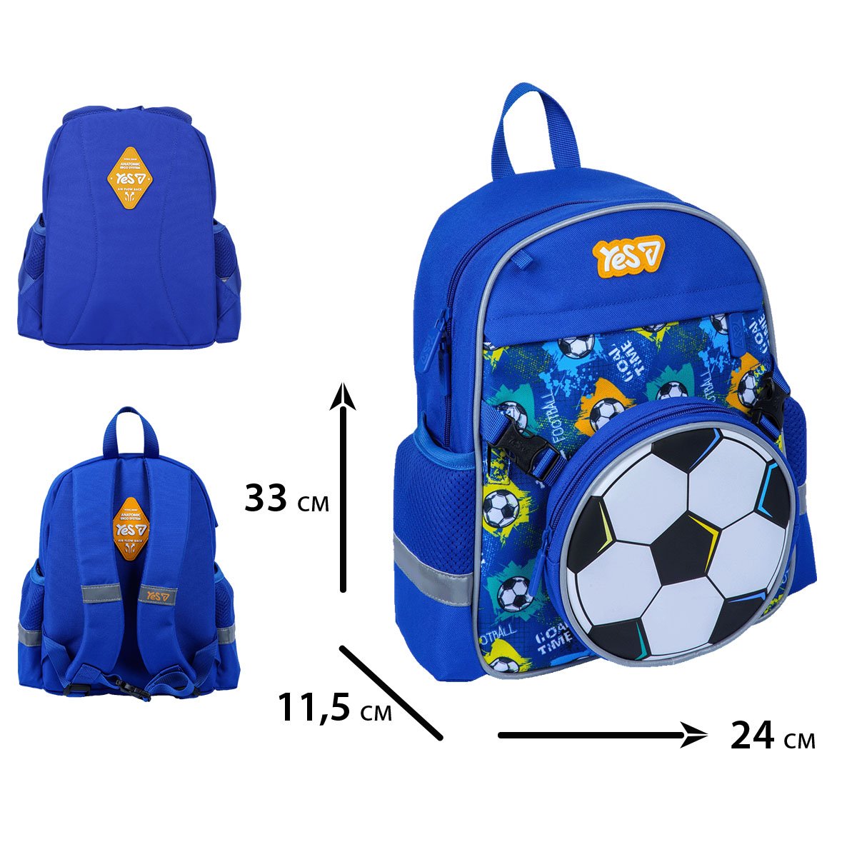 Рюкзак дитячий Yes K-44XS "Ball", 550471 2