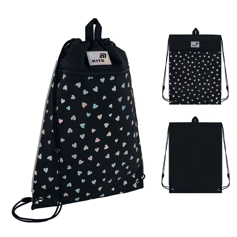 Сумка для взуття Kite 601M Black&Silver, K26-601M-14