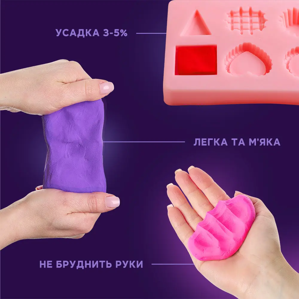 Повітряна глина Colours L, мікс, TM OKTO, 10018 2