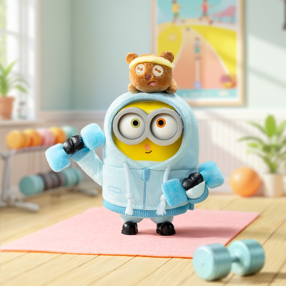 Колекційна м’яка іграшка з кільцем Pop Top 52Toys серії "Bob & Tim" - Посіпаки (у дисп., в ас.), 25ZB301XHRTJ001 6
