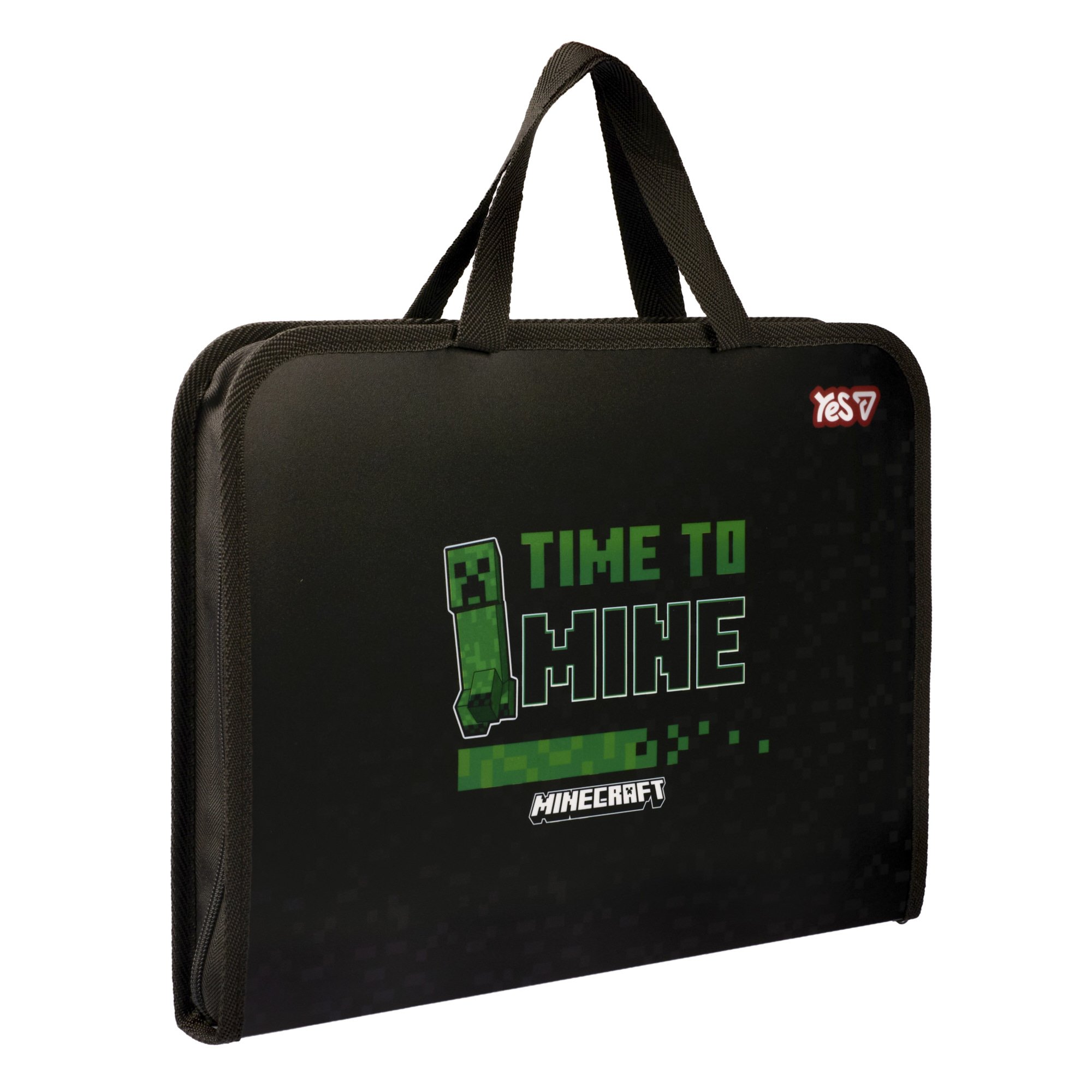 Папка-портфель Yes FC "Minecraft. Mining" на молнии, с тканевыми ручками, 492357 2