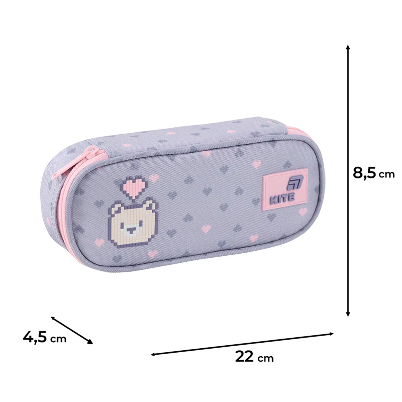 Пенал Kite 599 Pixel Love, K26-599-3 зображення