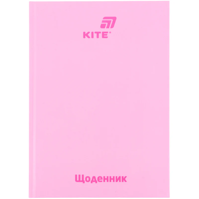 Дневник школьный, твердая обл., розовый, K26-262-15