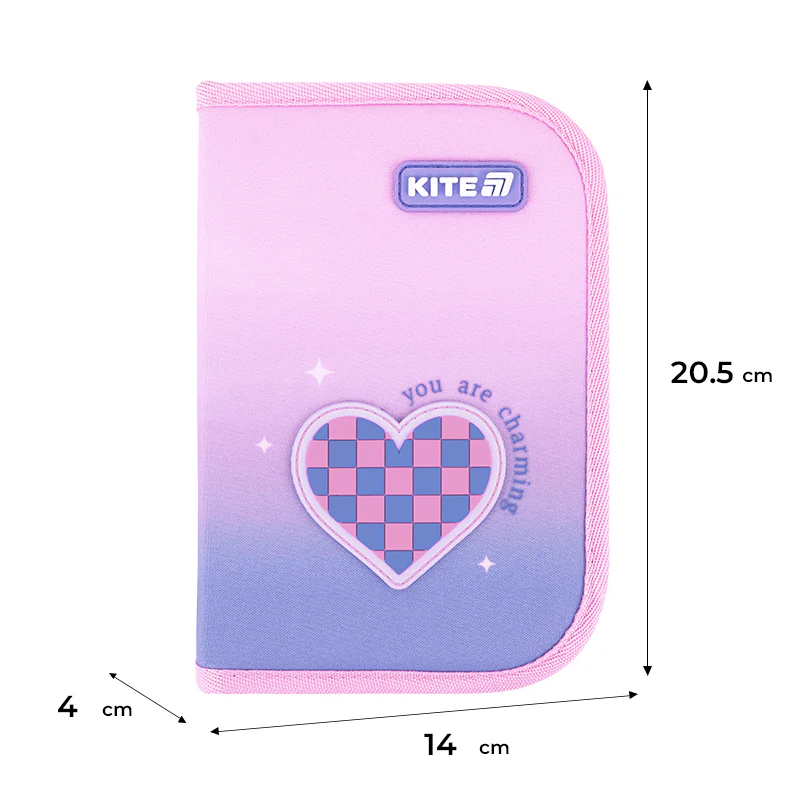 Пенал Kite 1 від., 1 відв., без наповнення 621 Charming, K26-621-1 2