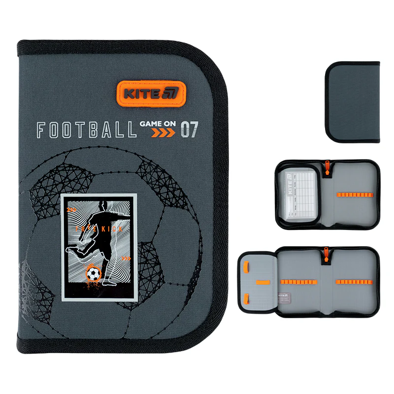 Пенал Kite 1 від., 1 відв., без наповнення 621 Goal, K26-621-2 1