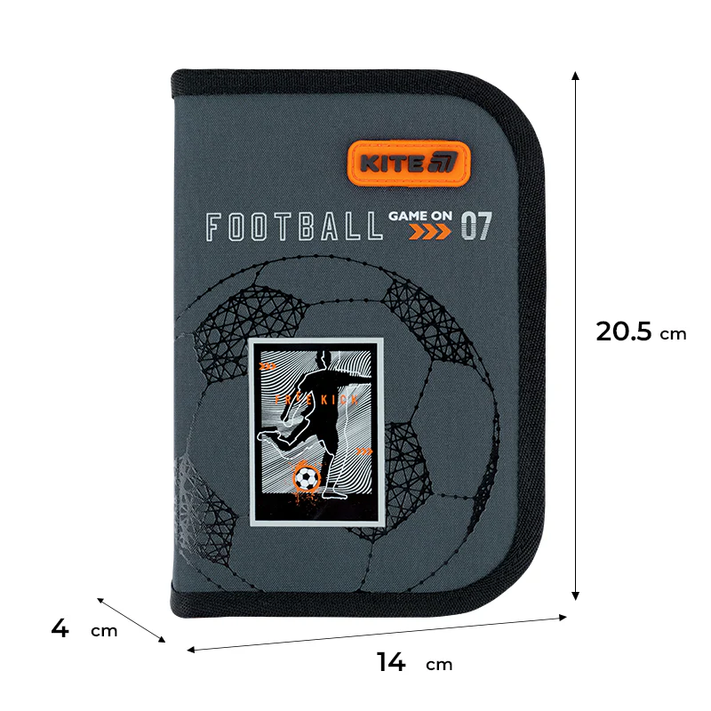 Пенал Kite 1 від., 1 відв., без наповнення 621 Goal, K26-621-2 2