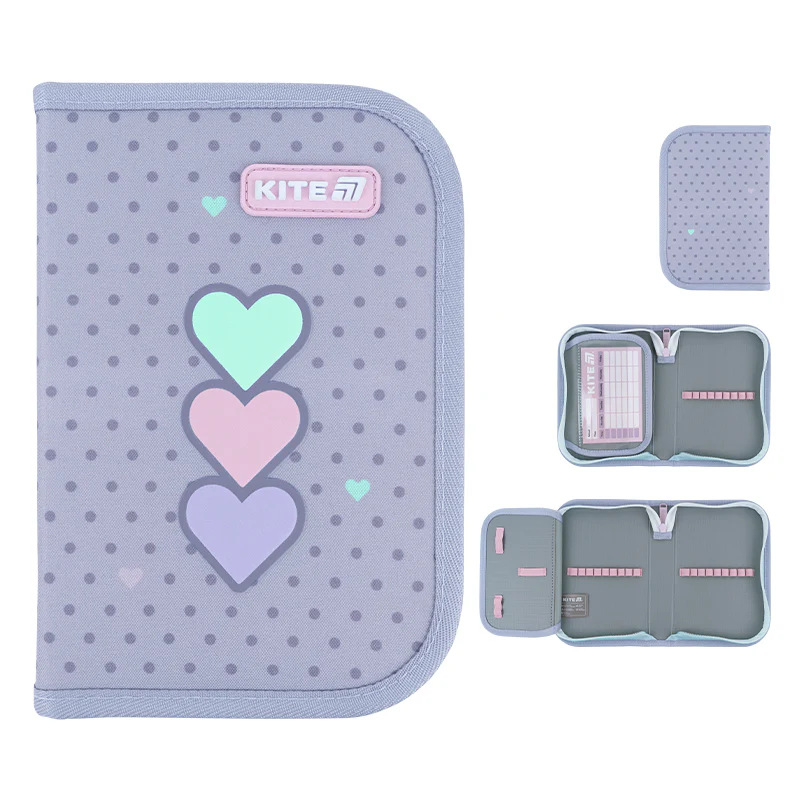 Пенал Kite 1 від., 1 відв., без наповнення 621 Lovely, K26-621-3 1