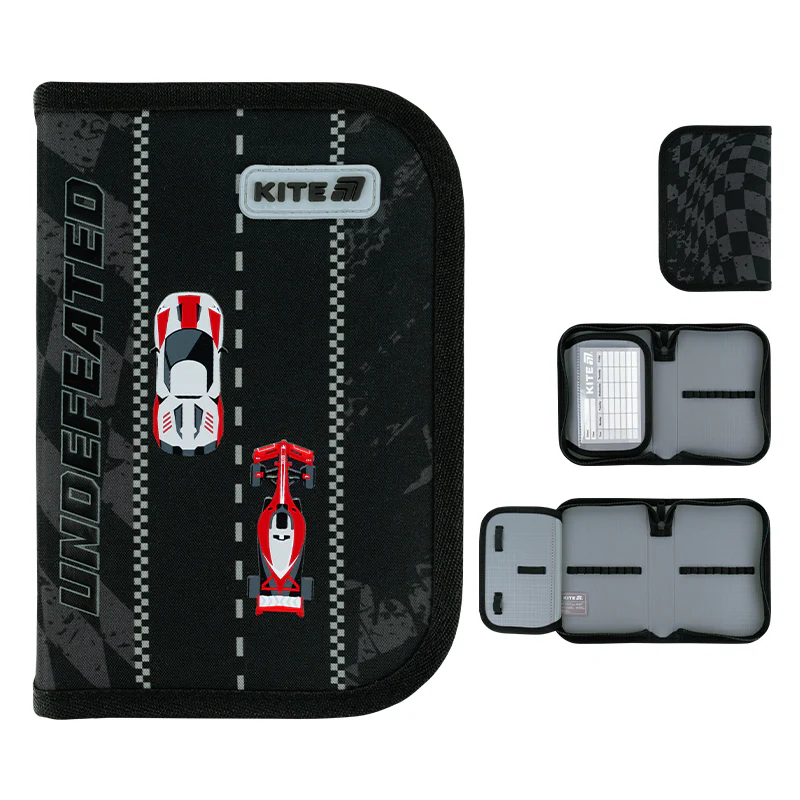 Пенал Kite 1 від., 1 відв., без наповнення 621 Race&Win, K26-621-4 1