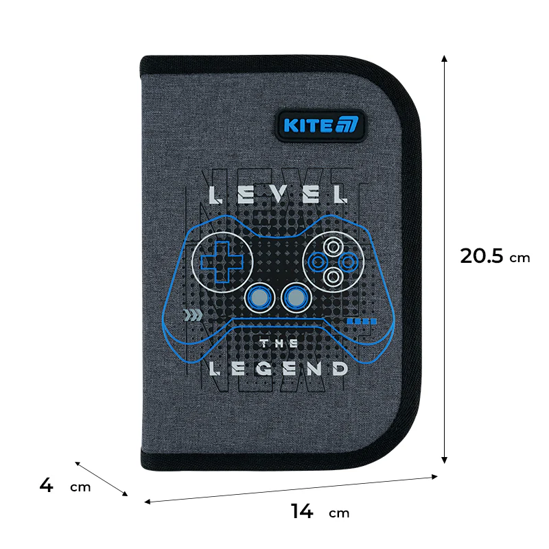 Пенал Kite 1 від., 2 відв., з наповненням 622H Level UP, K26-622H-6 1