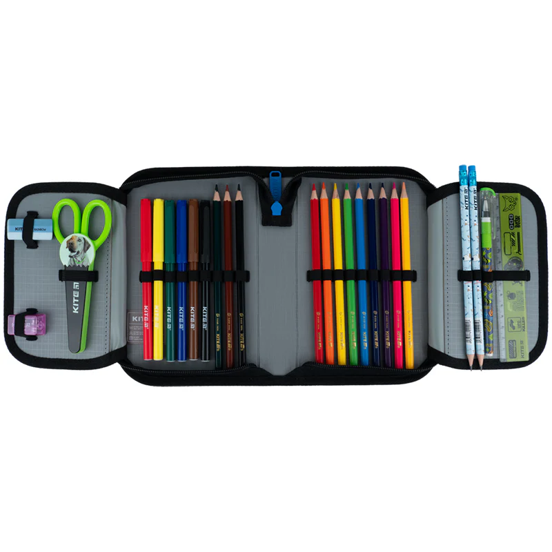 Пенал Kite 1 від., 2 відв., з наповненням 622H Level UP, K26-622H-6 6