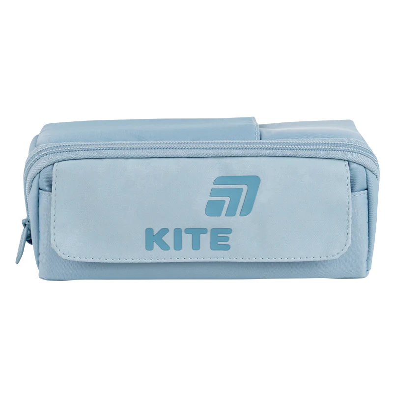 Пенал Kite 2702-2 сіро-блакитний, K26-2702-2