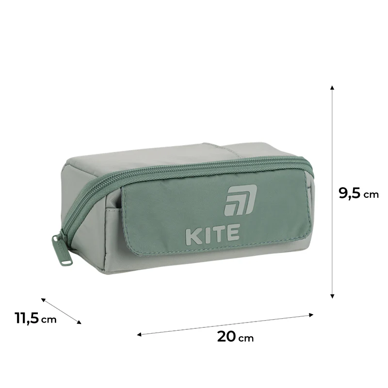 Пенал Kite 2702-3 оливковий, K26-2702-3 зображення