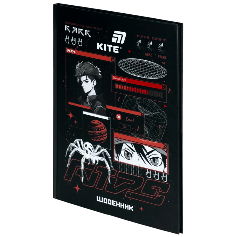 Щоденник шкільний, тверда обкл, Red Anime, K26-262-8 1