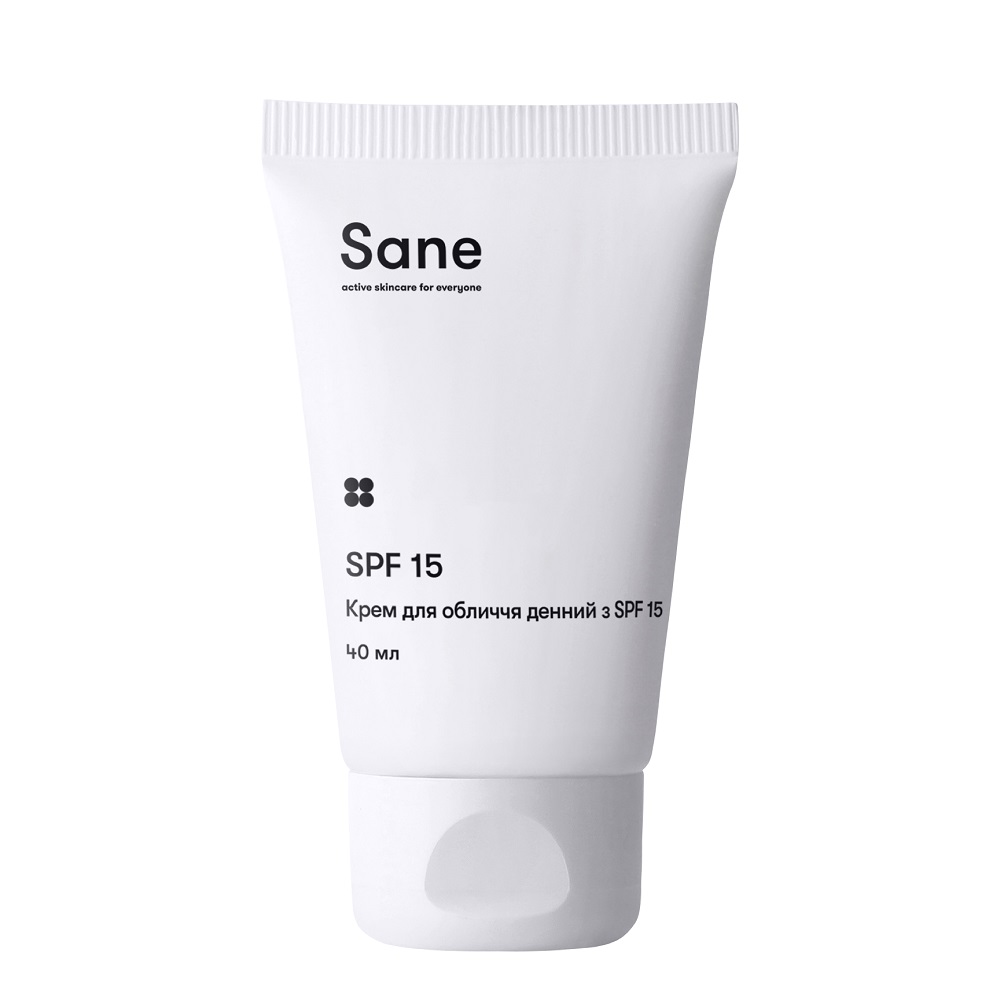 Крем для лица дневной с SPF 15 "Sane", ТМ "Мони" 1