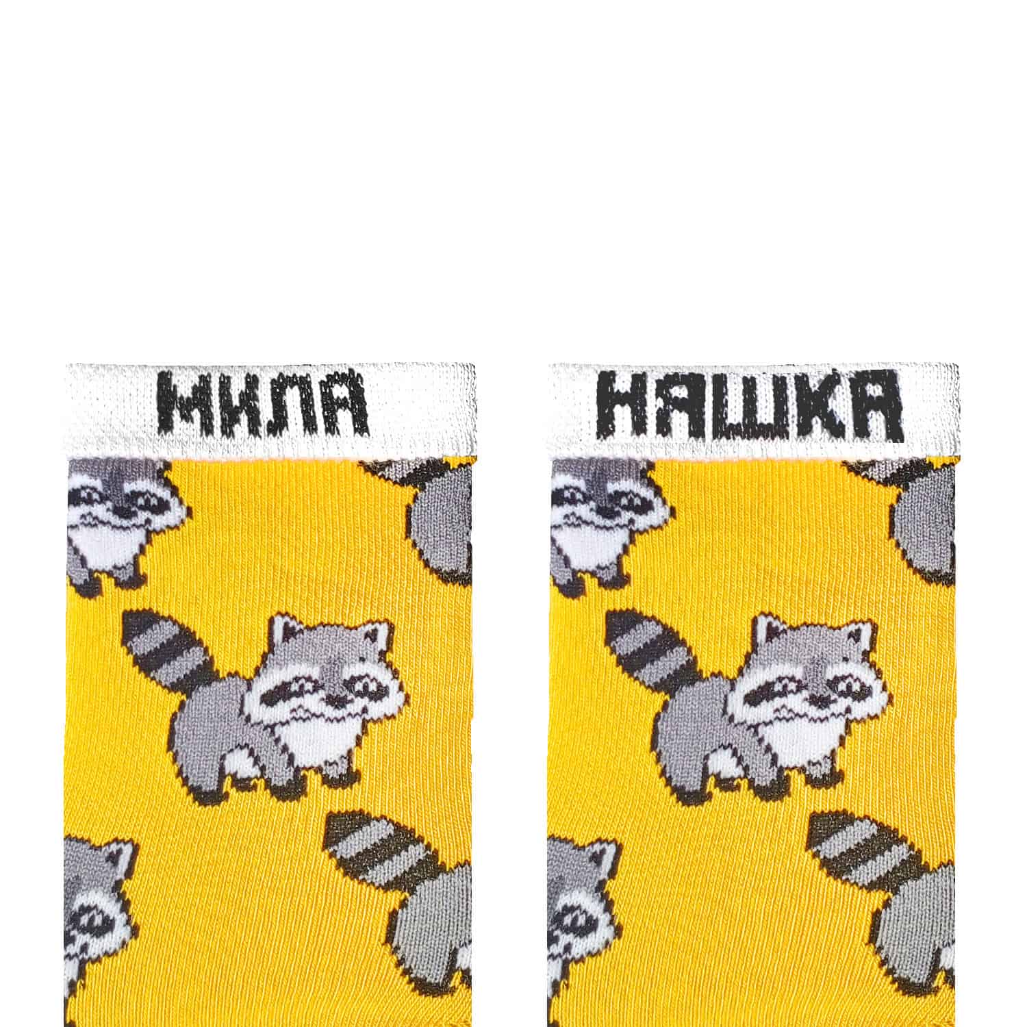 Шкарпетки Дитячі "Єнотики" (4-6 років), racoon4y фото