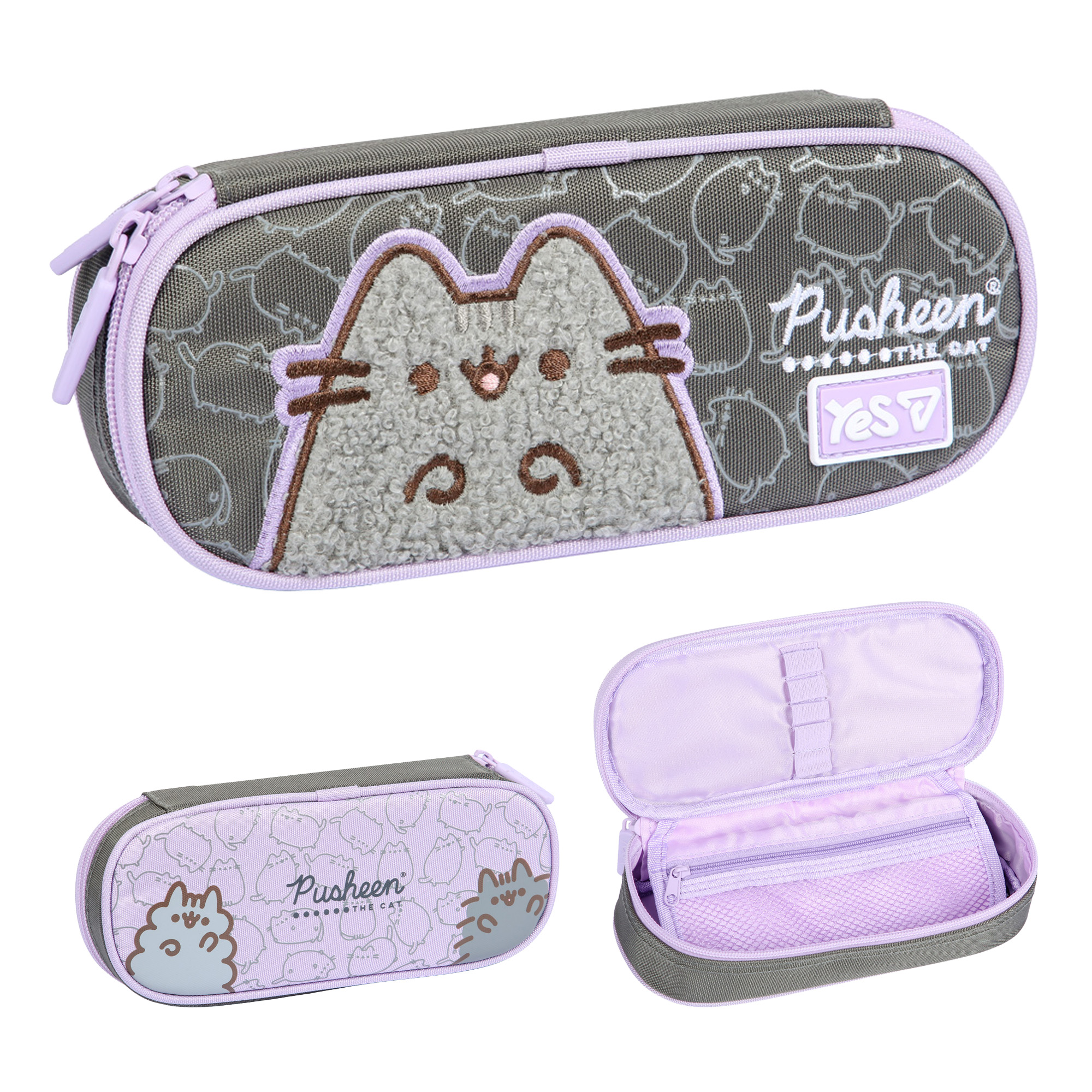 Пенал м’який Yes PH-30 "Pusheen Gray", 533763 фото