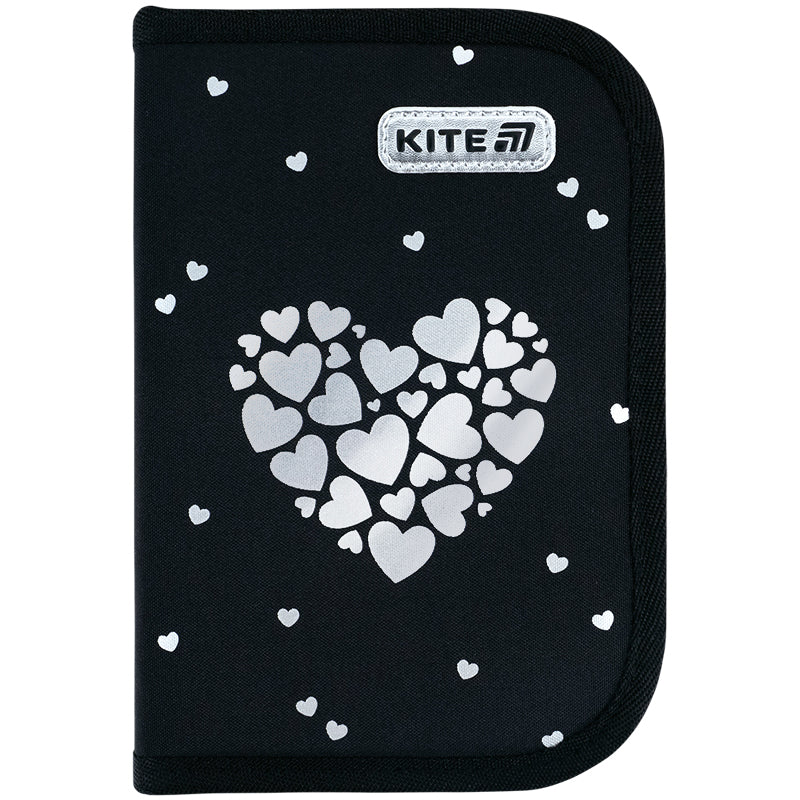 Пенал Kite 1 від., 2 відв., з наповненням 622H Black&Silver, K26-622H-5 зображення