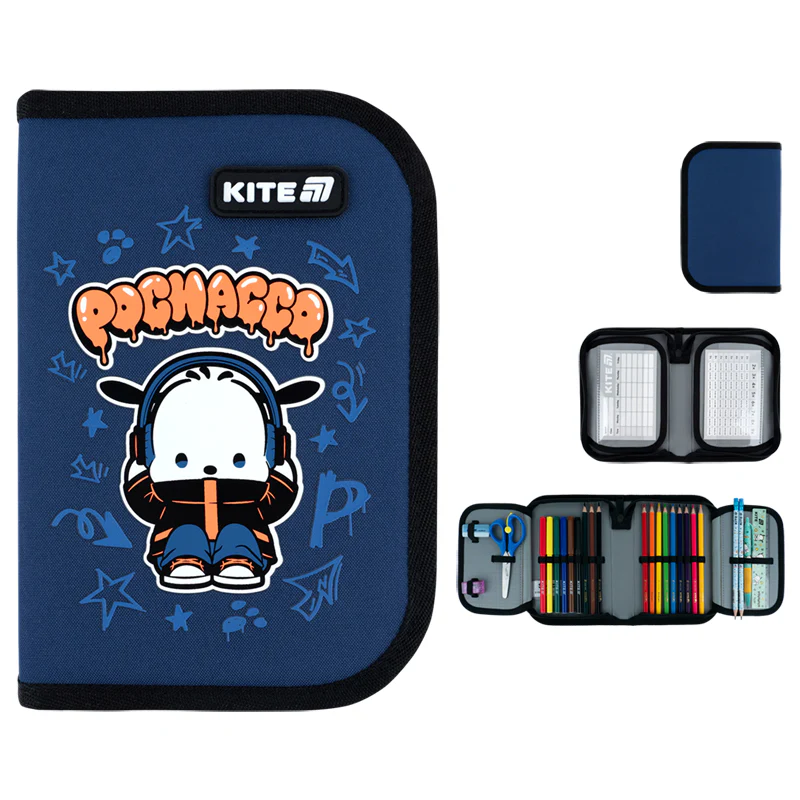 Пенал Kite 1 від., 2 відв., з наповненням 622H PC, PC26-622H