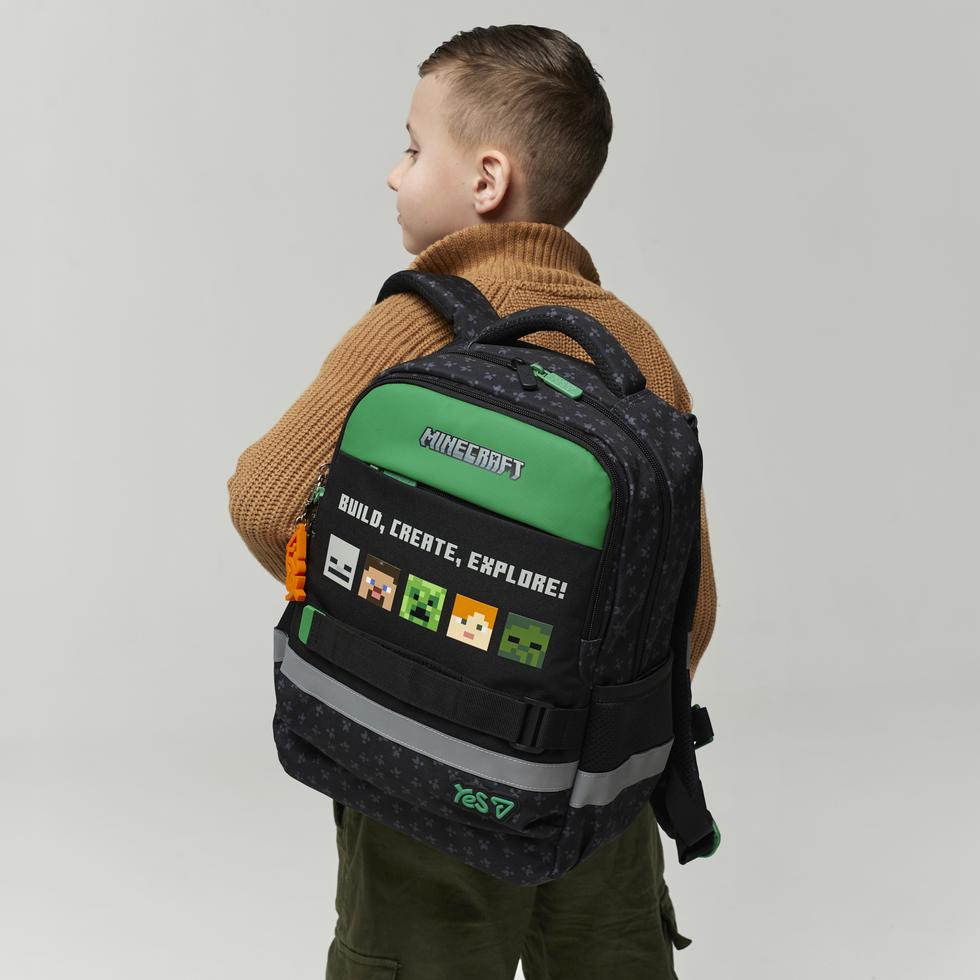 Рюкзак школьный Yes S-52S "Ergo Minecraft Reality", 550274 вид товара