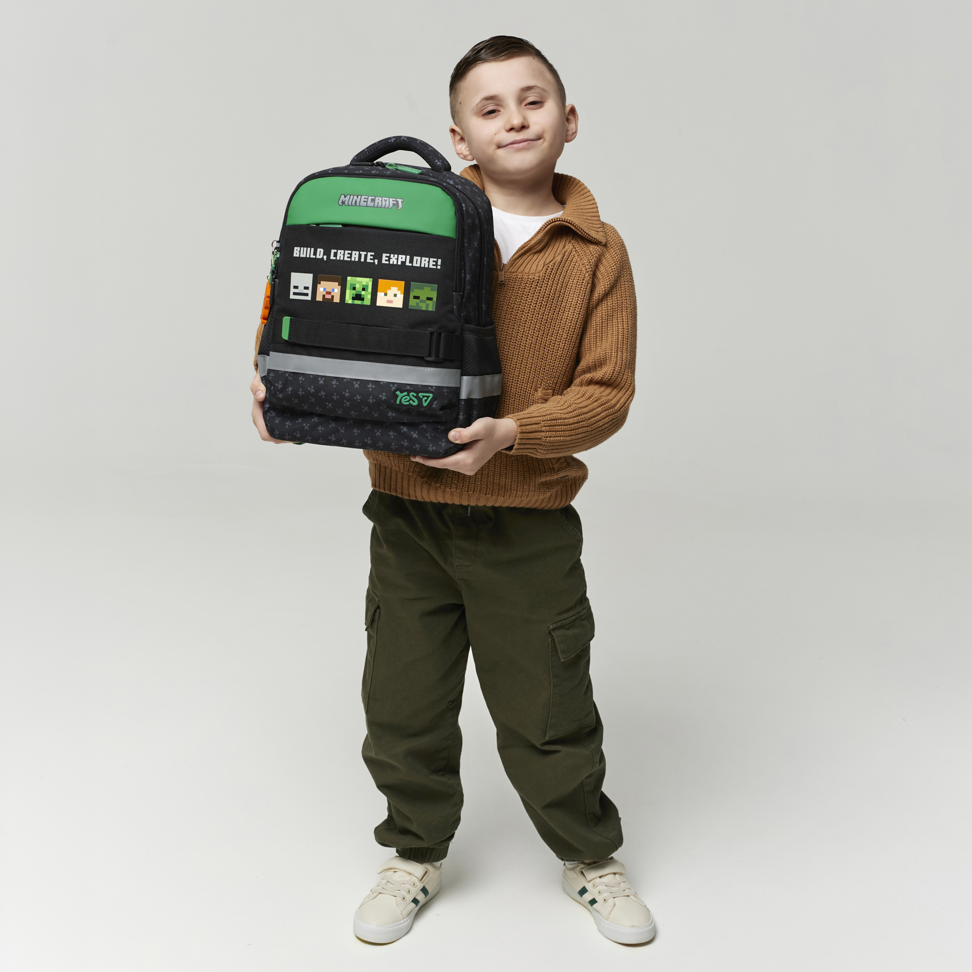 Рюкзак школьный Yes S-52S "Ergo Minecraft Reality", 550274 внешний вид