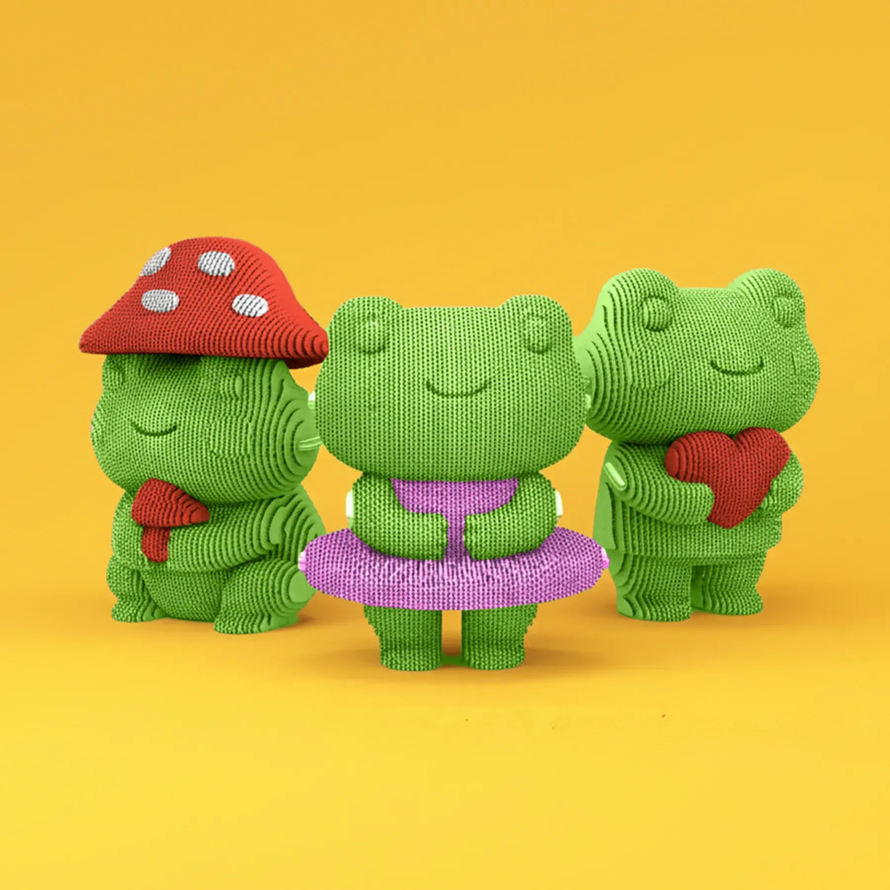 Картонний конструктор "Cartonic 3D Puzzle FROGGY TRIO", CARTTRIOFROG зображення