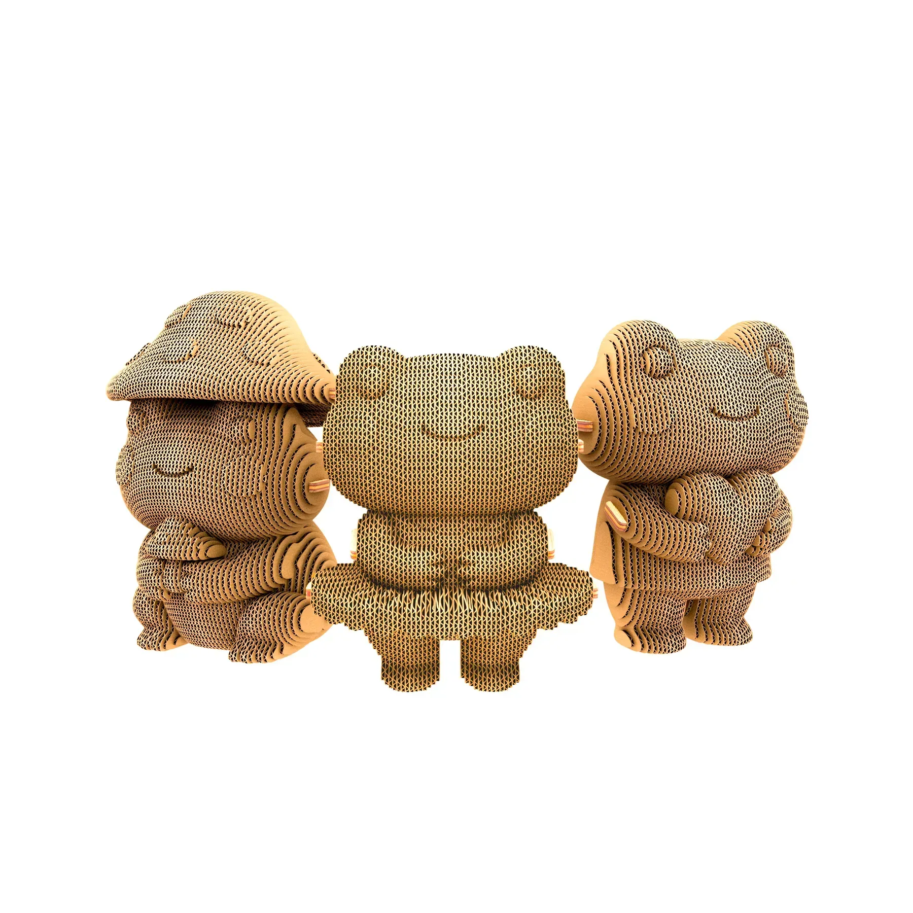 Картонний конструктор "Cartonic 3D Puzzle FROGGY TRIO", CARTTRIOFROG зображення товару