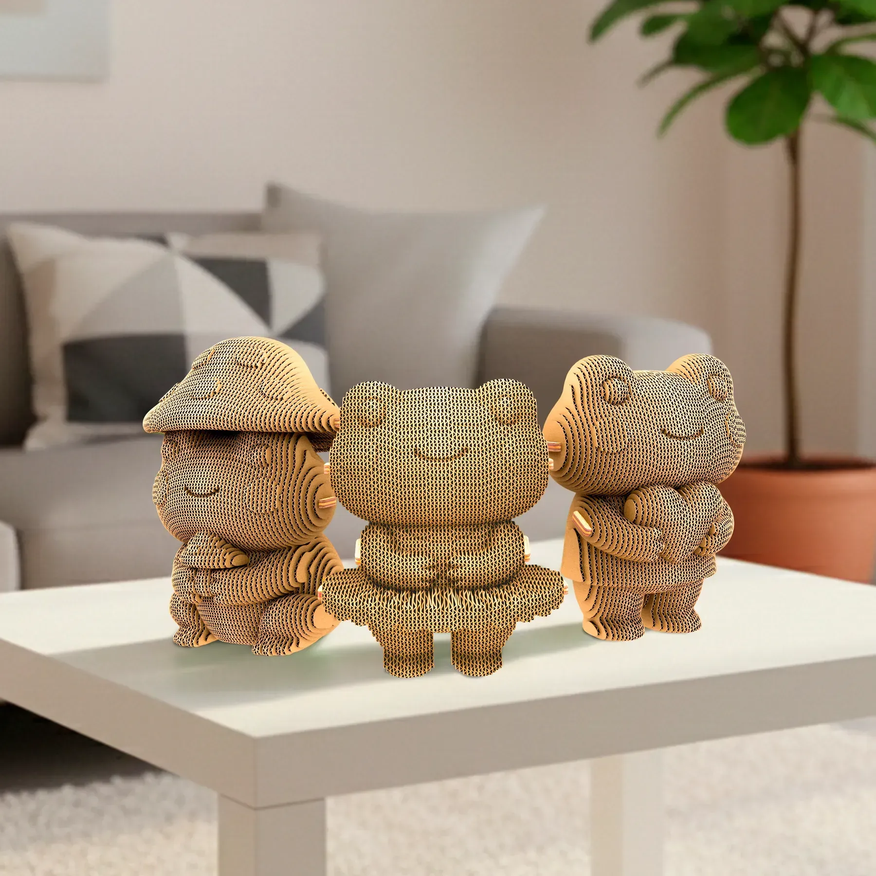 Картонний конструктор "Cartonic 3D Puzzle FROGGY TRIO", CARTTRIOFROG вид товару
