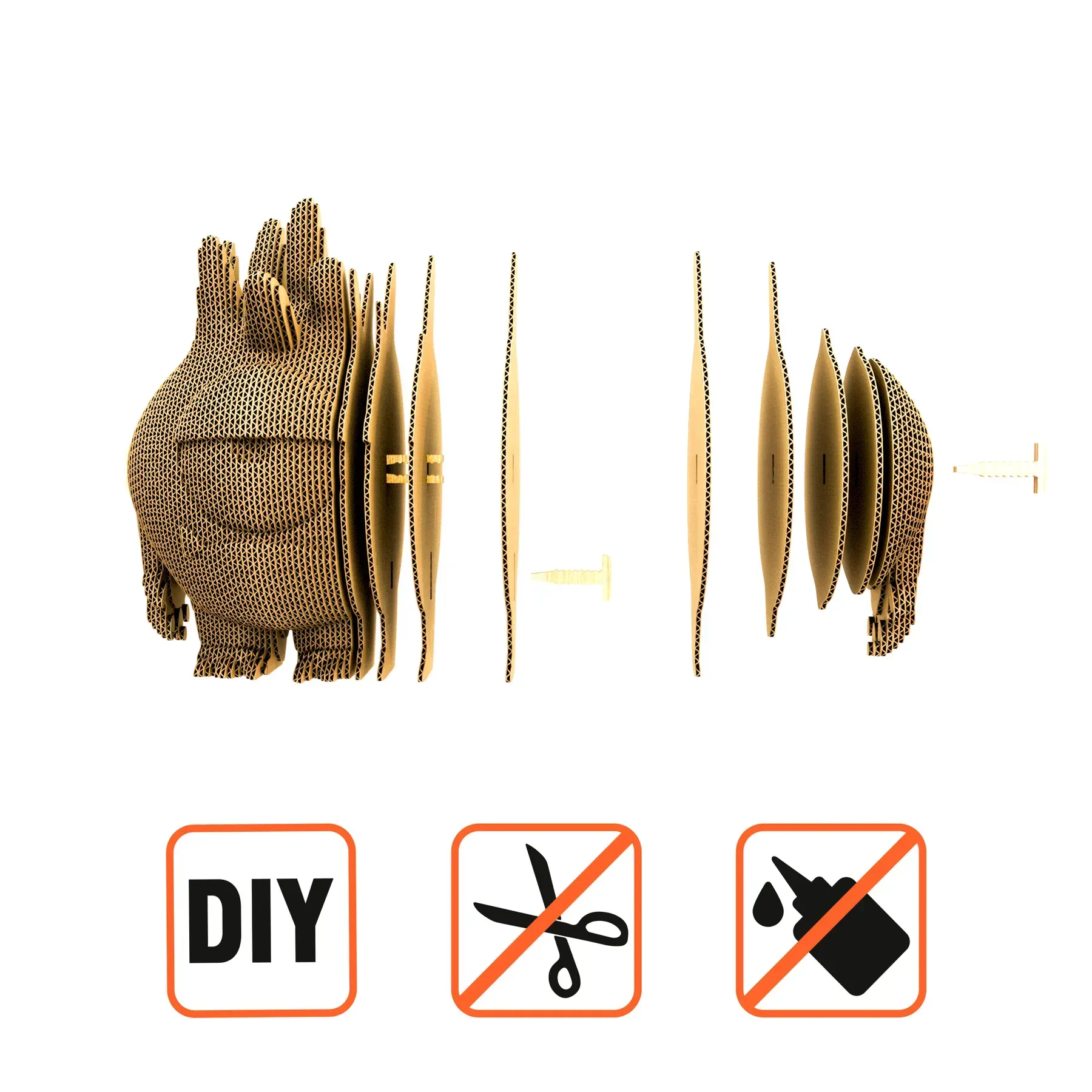 Картонний конструктор "Cartonic 3D Puzzle SURPRISE CARTONSTERS", CARTSURPSTERS вид товару
