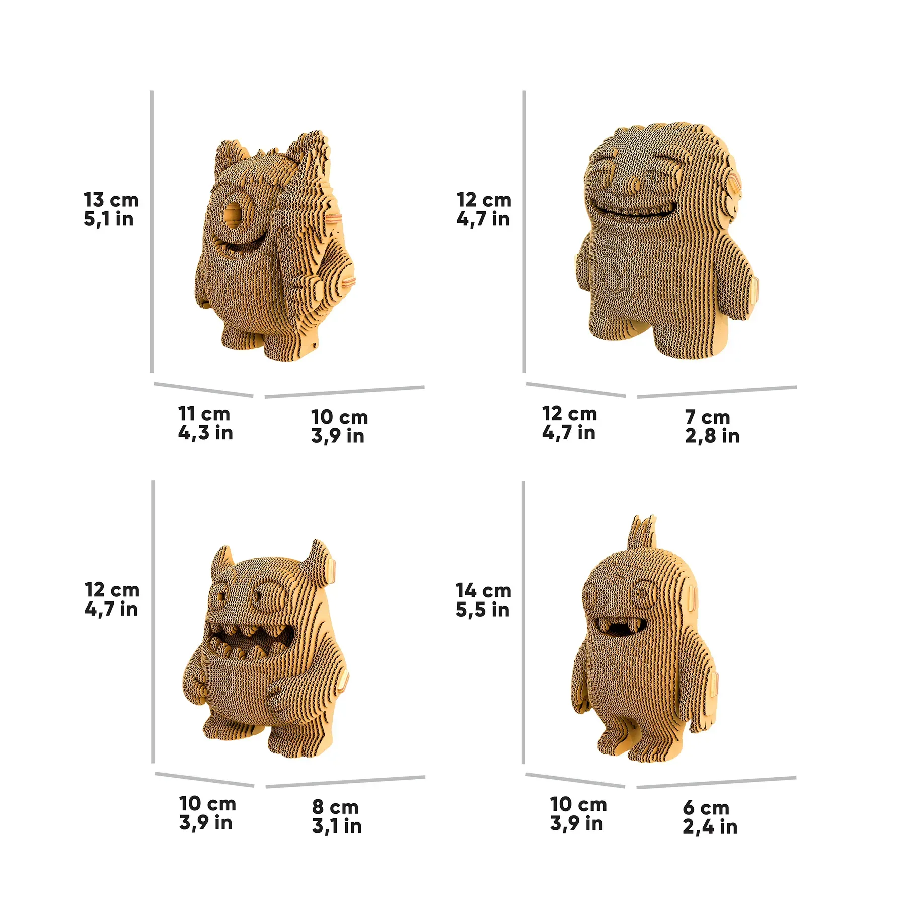 Картонний конструктор "Cartonic 3D Puzzle SURPRISE CARTONSTERS", CARTSURPSTERS продукт