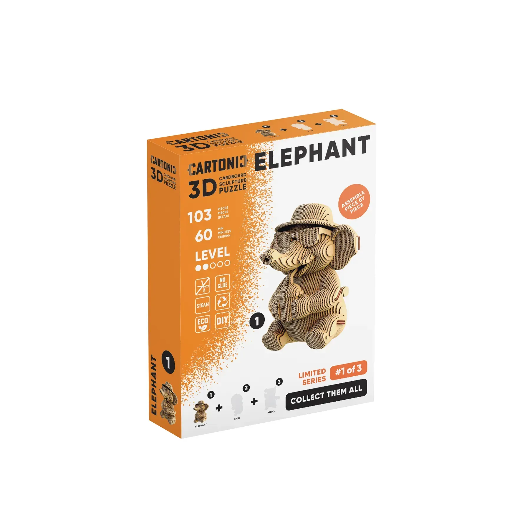 Картонний конструктор "Cartonic Collectible ELEPHANT", CCARTELEP продукт