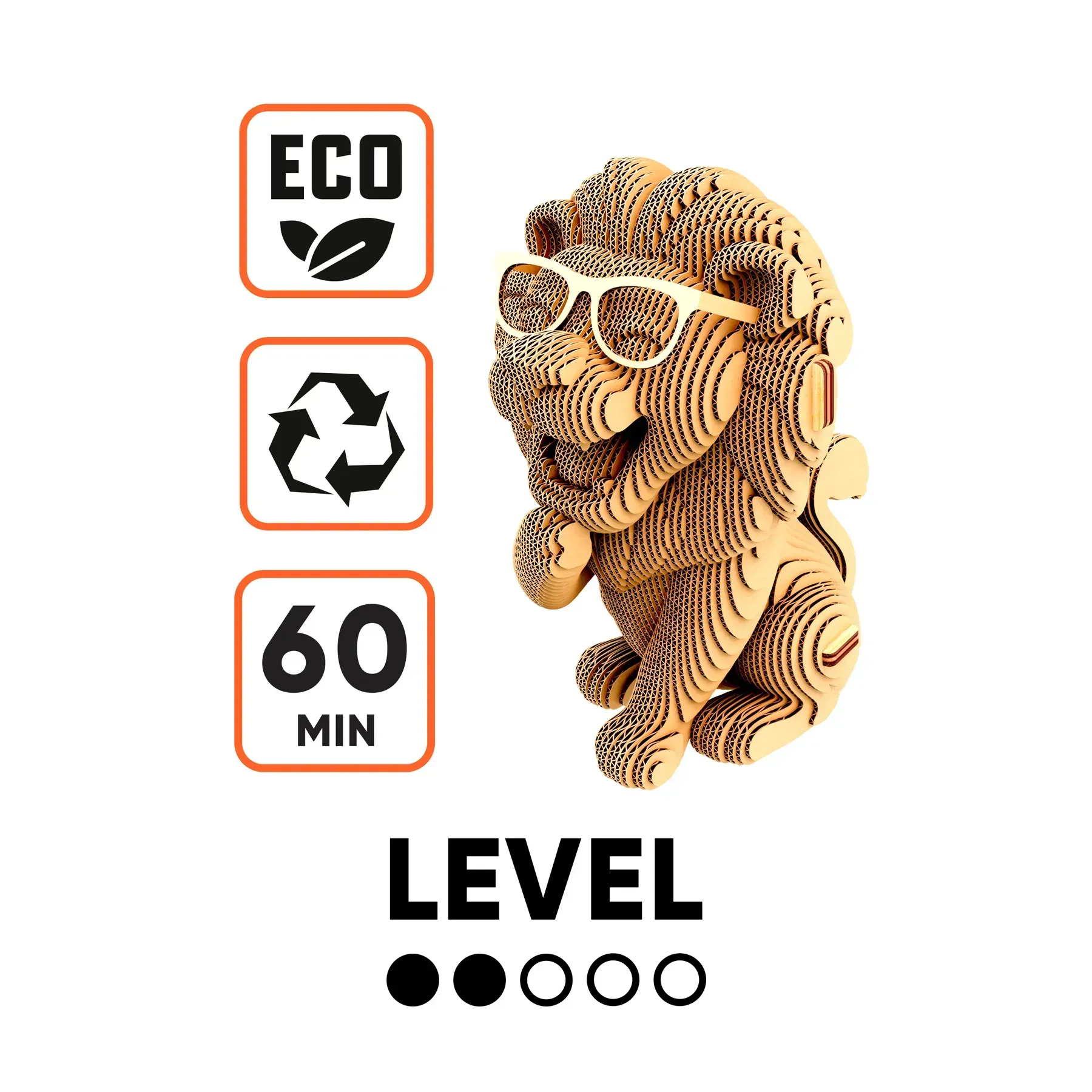 Картонний конструктор "Cartonic Collectible LION", CCARTLION модель