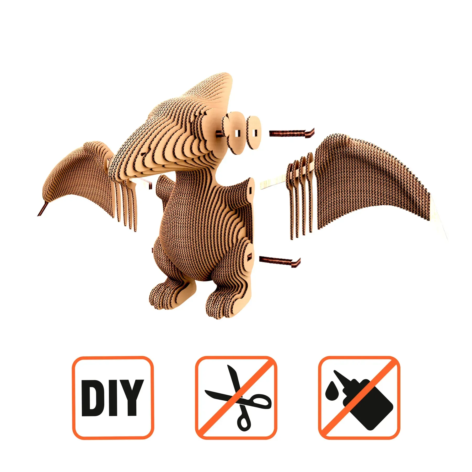 Картонний конструктор "Cartonic Collectible PTERODACTYL", CCARTPTERO зображення