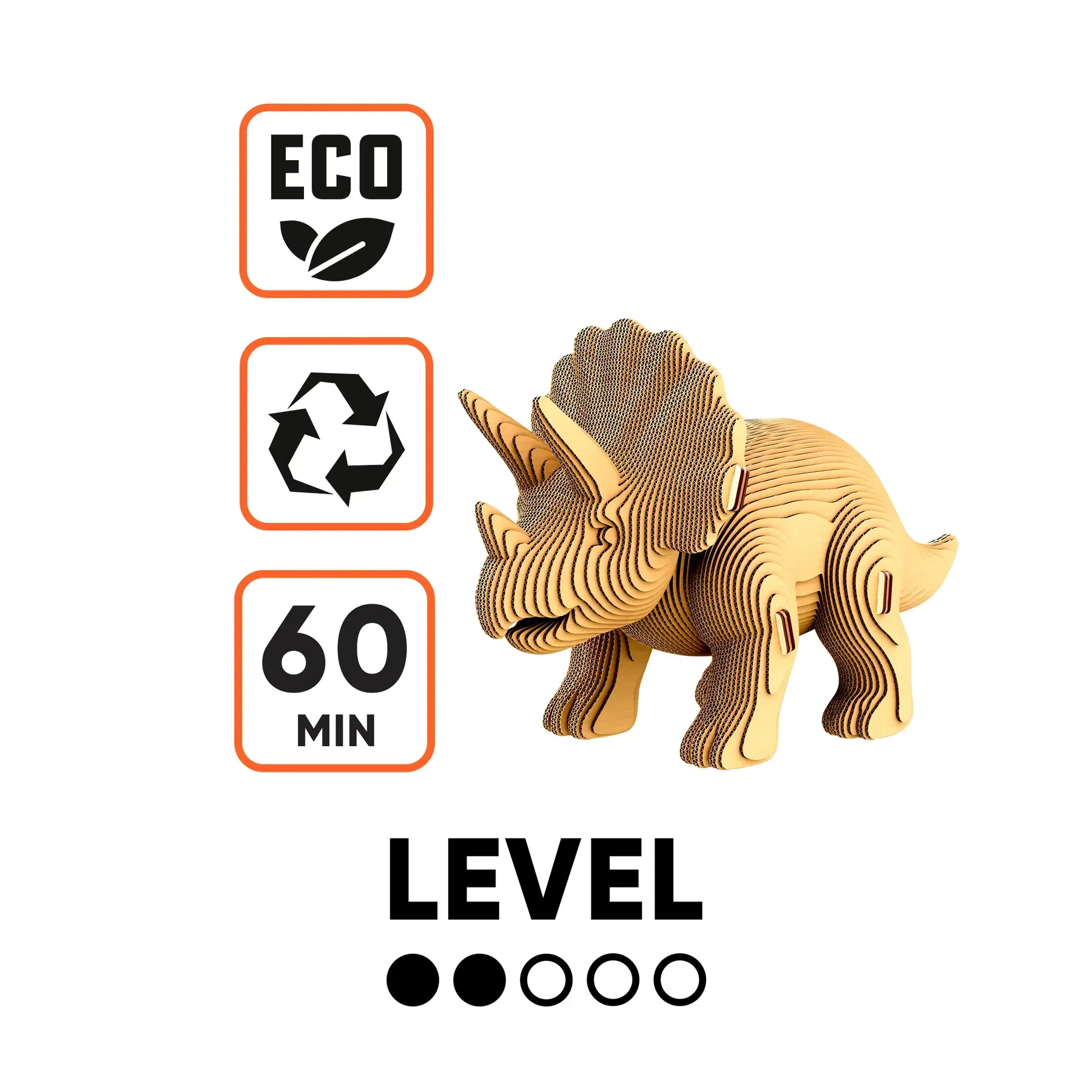 Картонний конструктор "Cartonic Collectible TRICERATOPS", CCARTTRIC вид товару