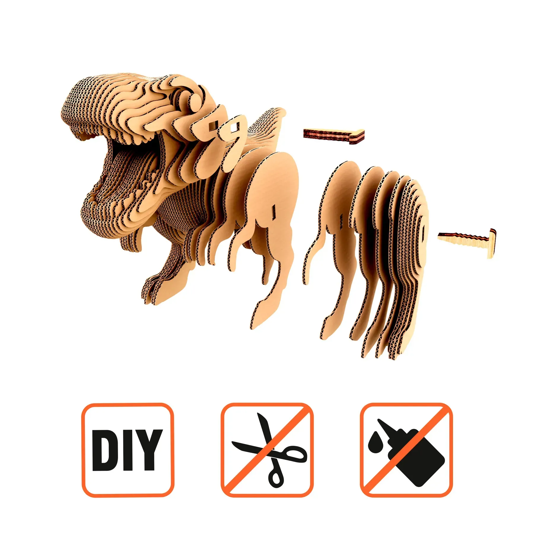 Картонний конструктор "Cartonic Collectible TYRANNOSAURUS", CCARTTREX зображення