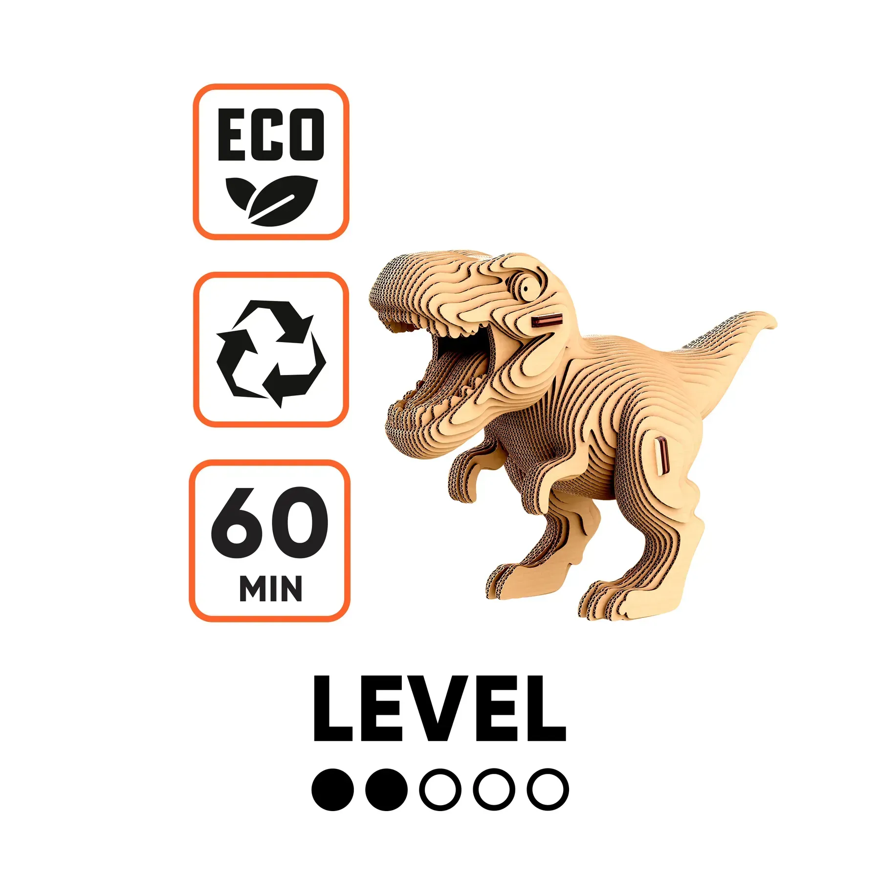 Картонний конструктор "Cartonic Collectible TYRANNOSAURUS", CCARTTREX вид товару