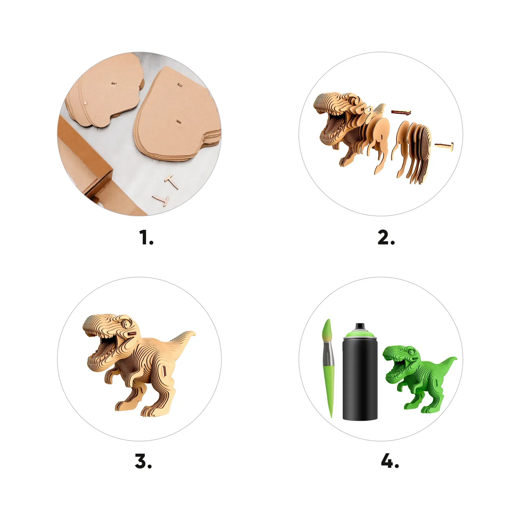 Картонний конструктор "Cartonic Collectible TYRANNOSAURUS", CCARTTREX товар