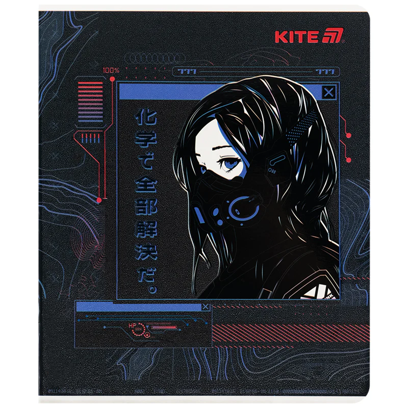 Тетрадь 24 л., кл., гибр. лак + УФ лак, Kite Anime, K25-238-1 изображение