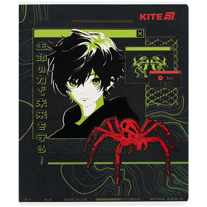 Тетрадь 24 л., кл., гибр. лак + УФ лак, Kite Anime, K25-238-1 товар