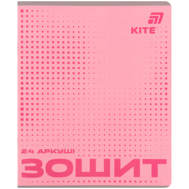 Тетрадь 24 л., кл., софт тач + УФ лак объемный, Kite OC, K26-238-1 вид товара