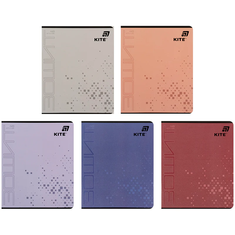Тетрадь 48 л., кл., гибр. лак + УФ лак, Kite One color, K26-259-1